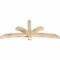 Ekena Millwork Davenport Rough Sawn Timber Gable Bracket, Douglas Fir, 72"W x 30"H x 4"D x 4"F, 10/12 Pitch GBW072X30X0404DAV00RDF - alternate 5